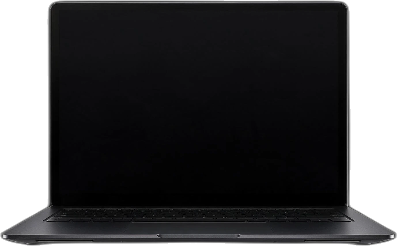Laptop mit der KI-Steuerung: links der Chat, rechts die Vorschau deines Shops